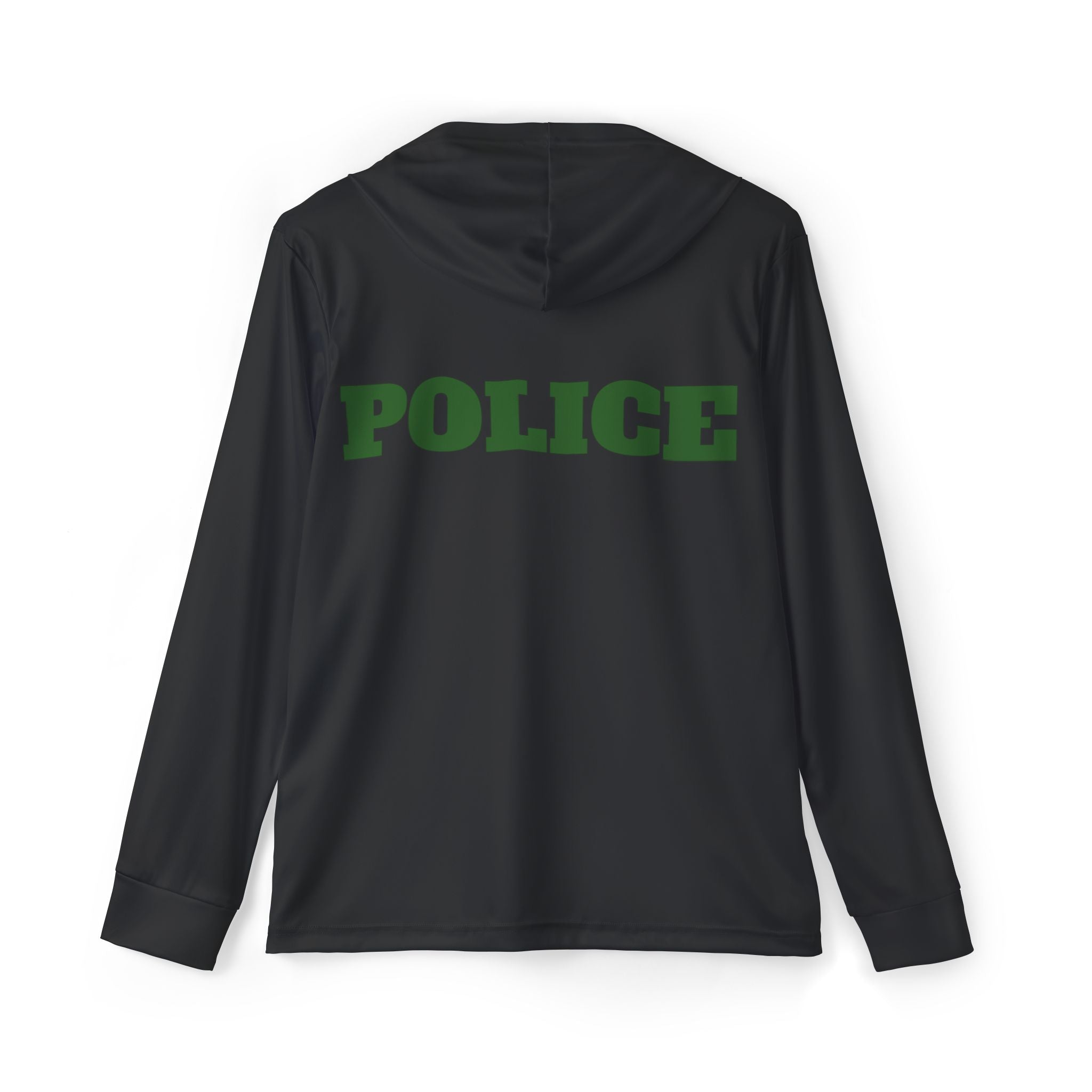 Police Logo Men's Sports Warmup Hoodie — Lightweight Athletic Pullover
