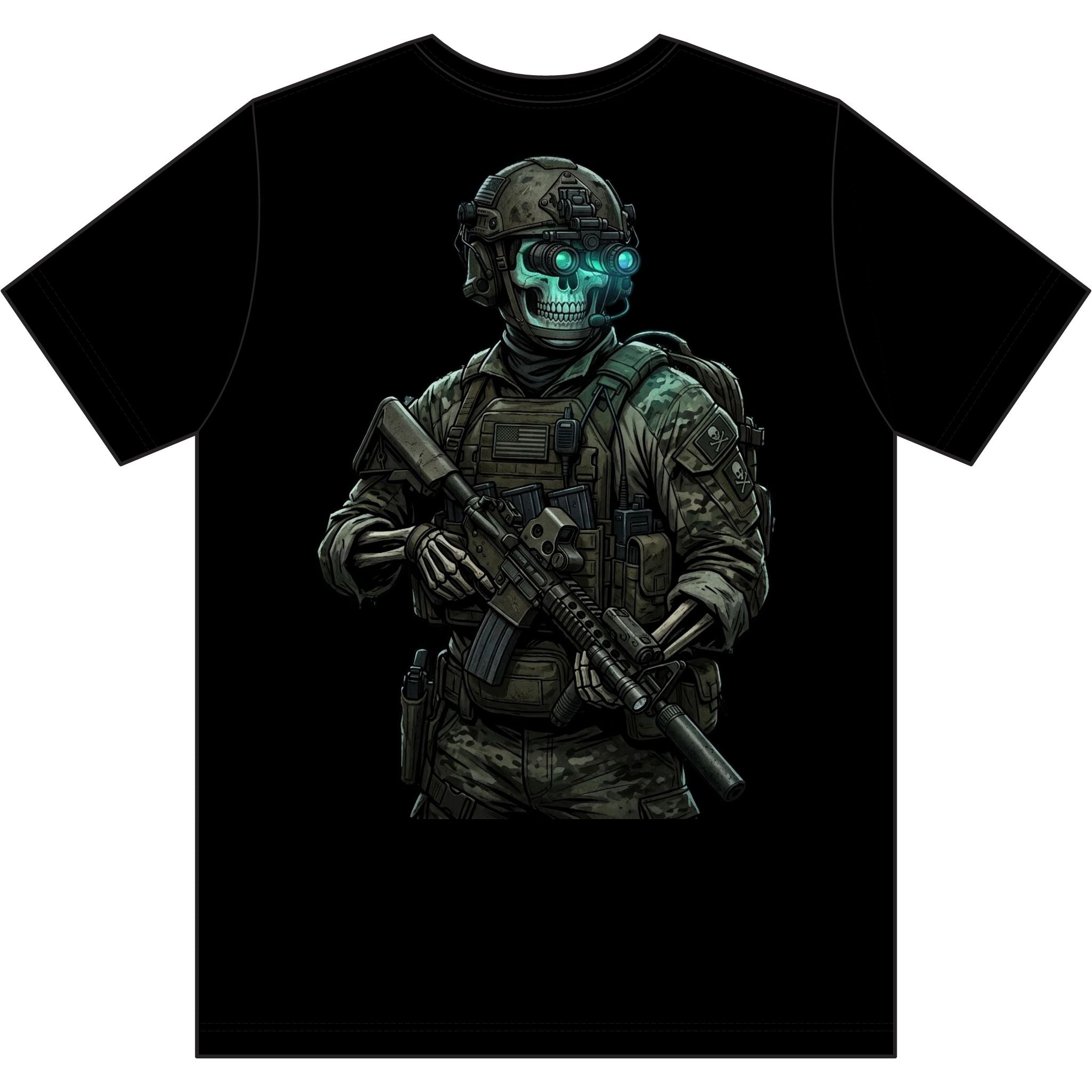 Night Vision Operator Tee White Logo - Men's Moisture Wicking