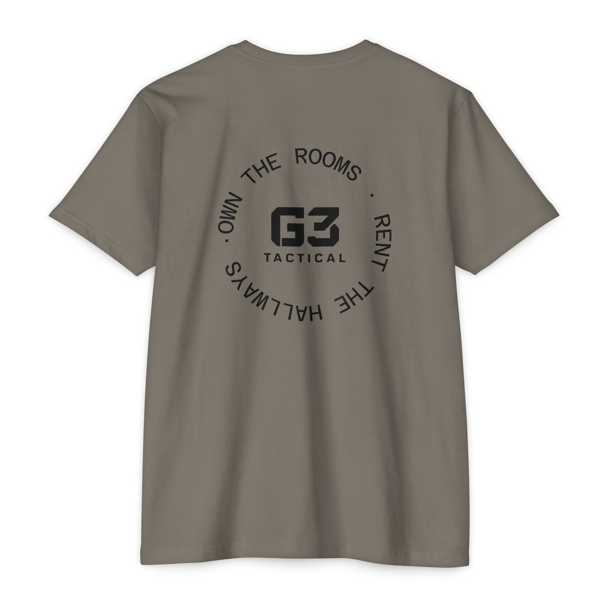 Own The Rooms CQB T‑Shirt — Minimal Back Graphic Tee