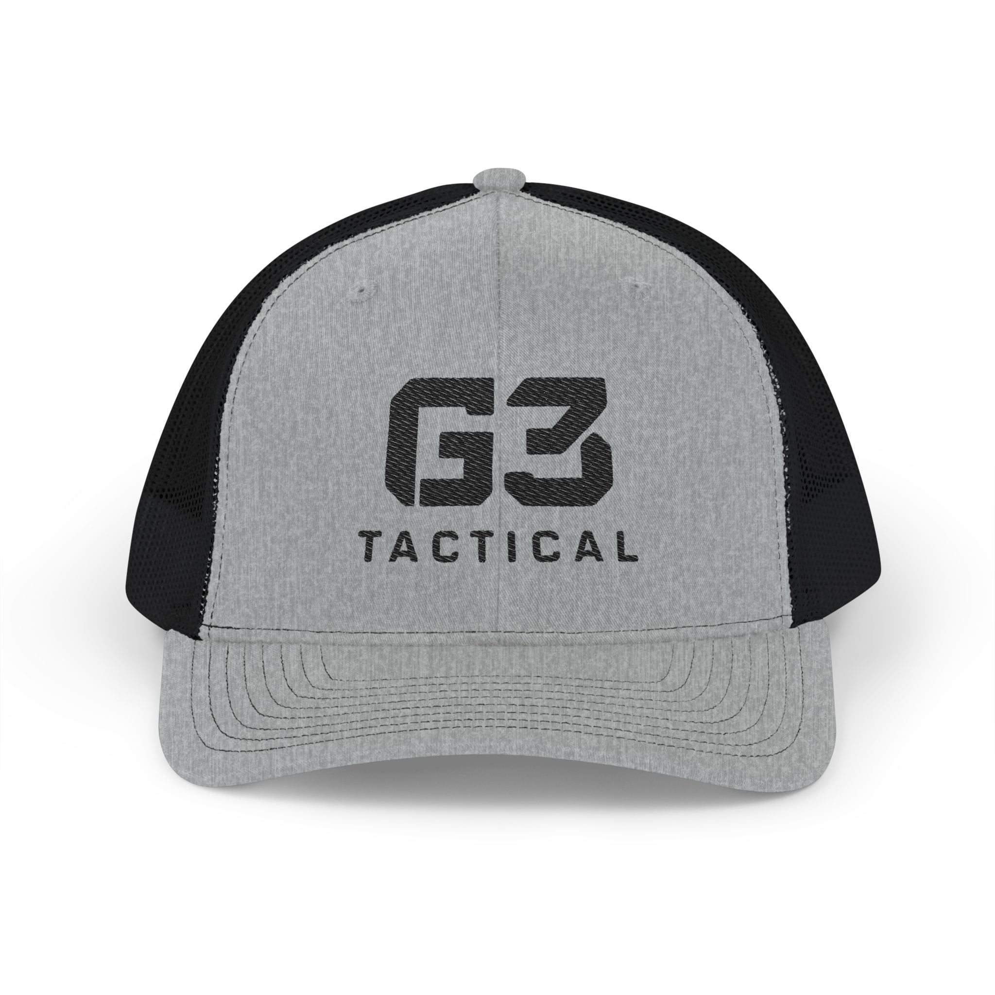 Tactical G3 Black Logo Snapback Mesh Trucker Hat