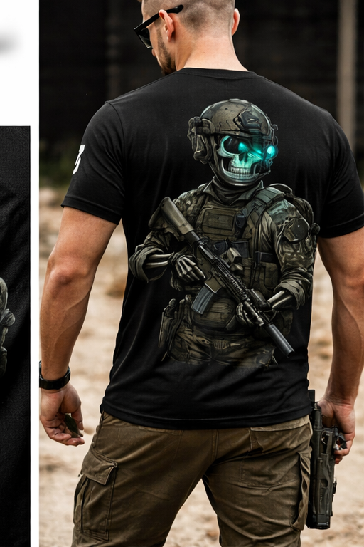 Night Vision Operator Tee White Logo - Men's Moisture Wicking