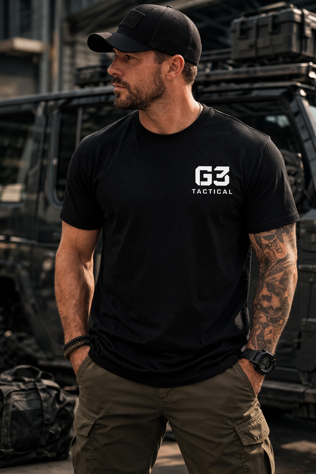 Tactical Helicopter Fast Rope Team Tee - White Logo