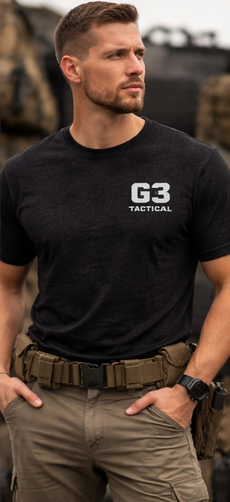Tactical Night Patrol Tee — G3 Logo Police Officer Night Vision Graphic Tee