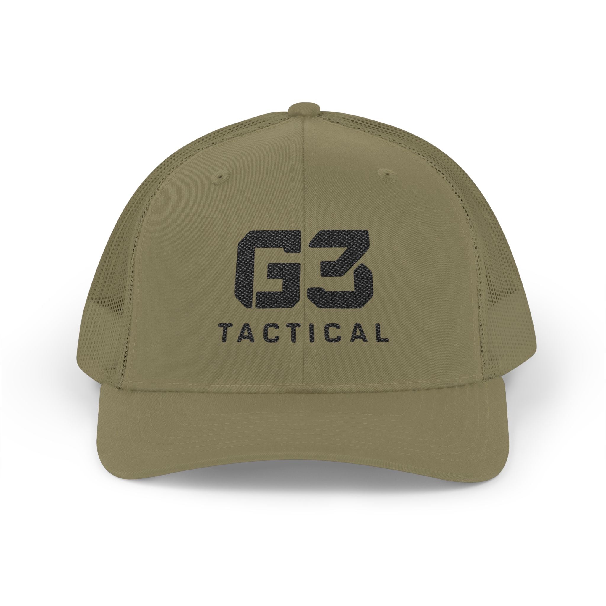 Tactical G3 Black Logo Snapback Mesh Trucker Hat