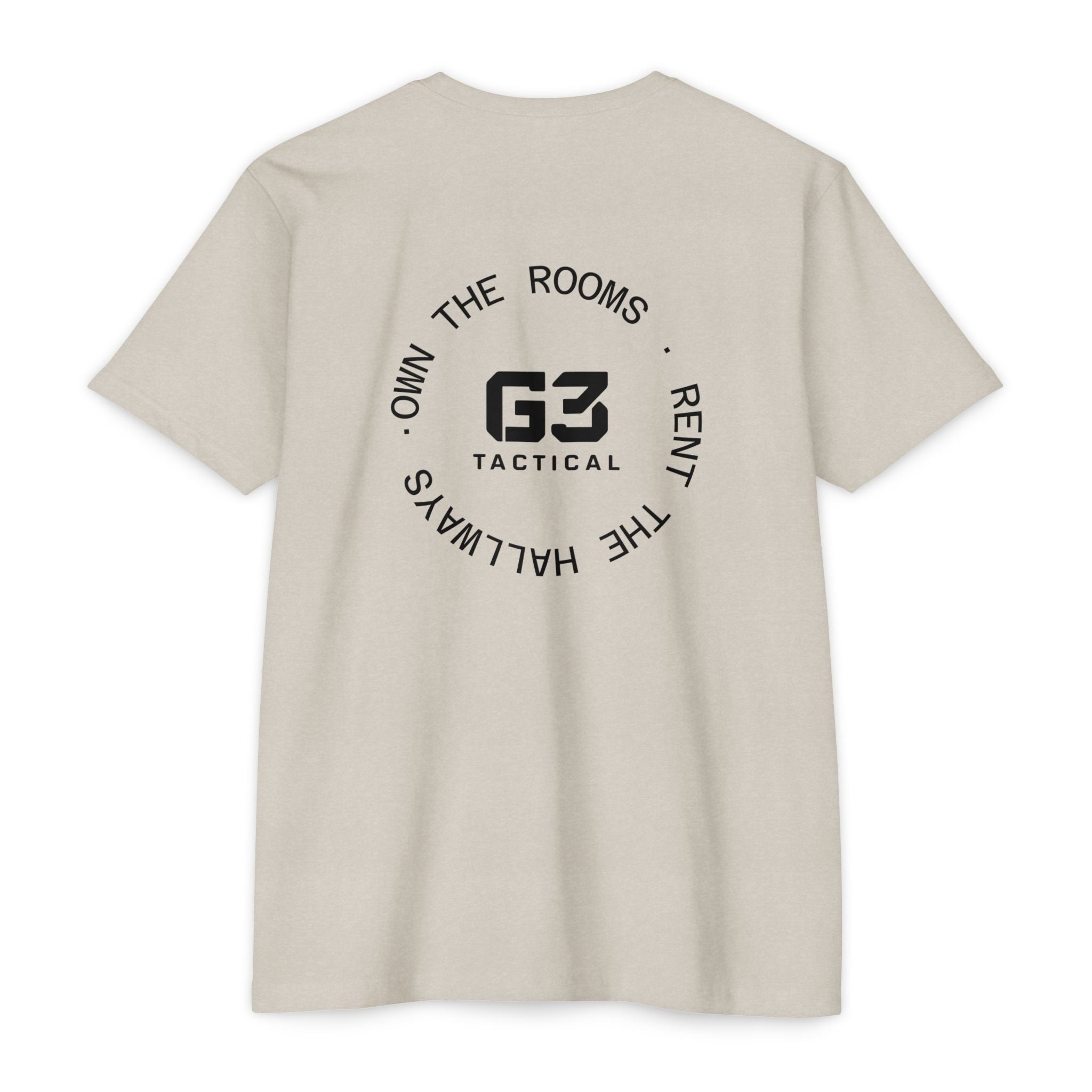 Own The Rooms CQB T‑Shirt — Minimal Back Graphic Tee